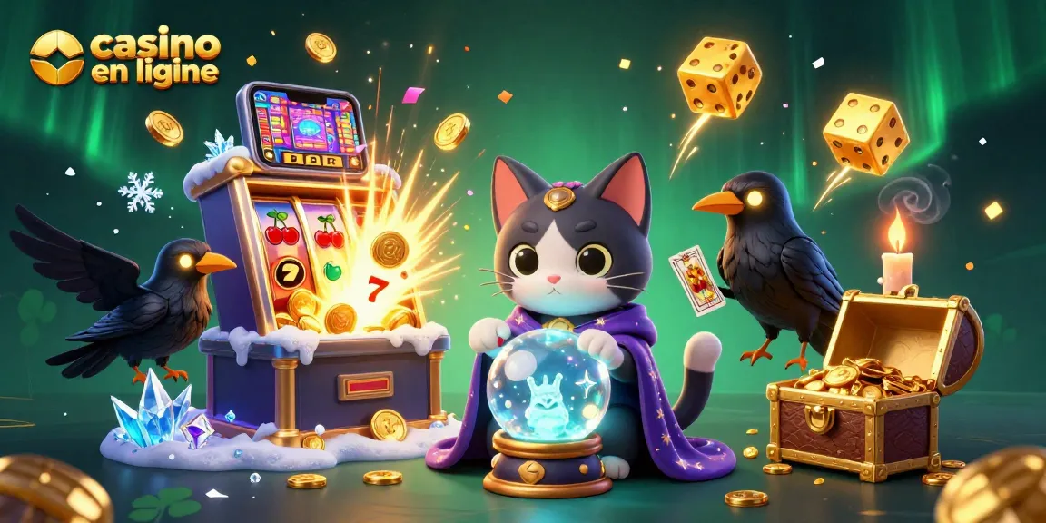 Casino en ligne : un chat mystique et un corbeau magicien parmi les machines à sous