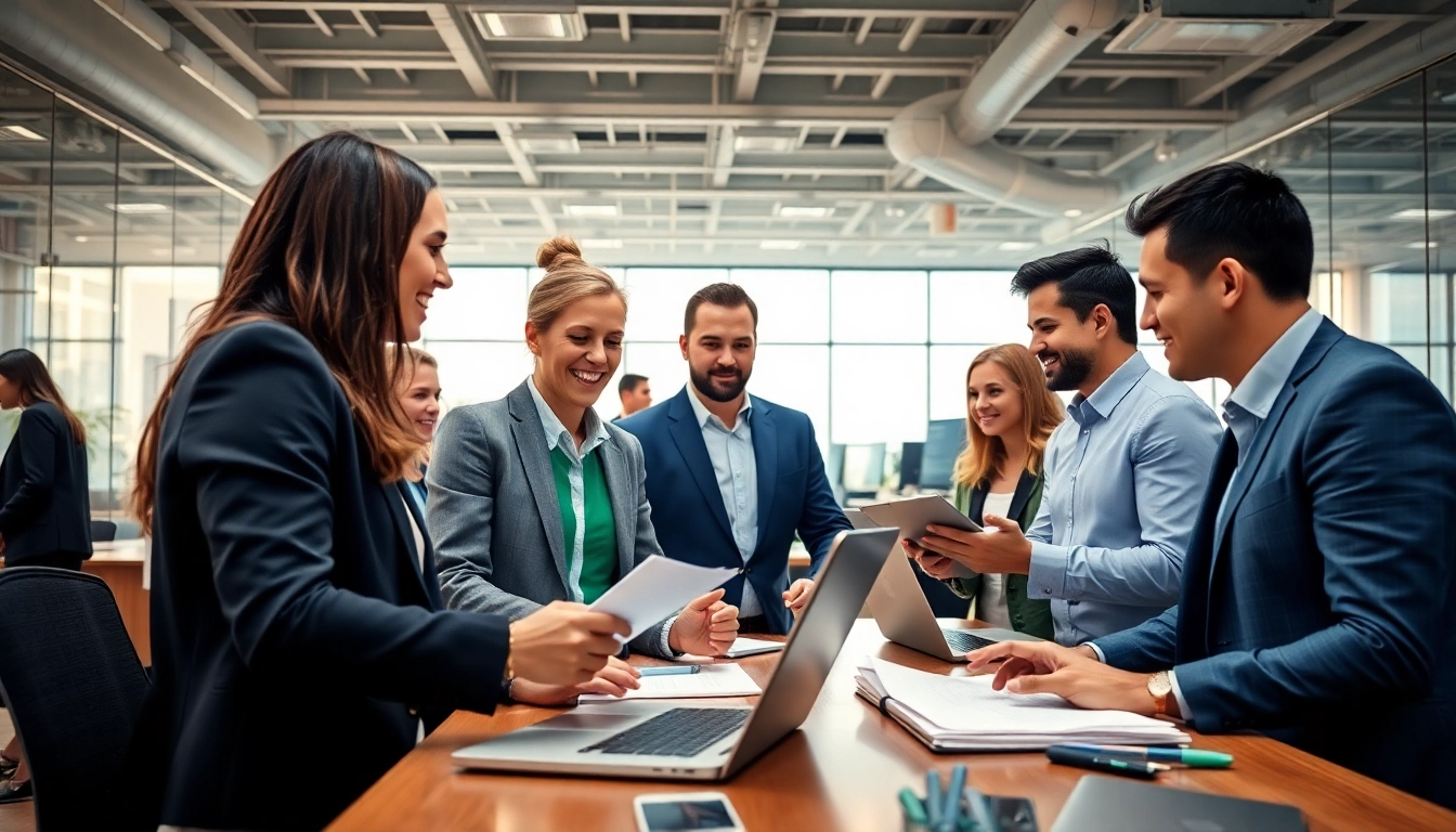 Engaging teamwork in a professional environment at https://piraminds.com/category/business-consumer-services/ showcasing consumer services.