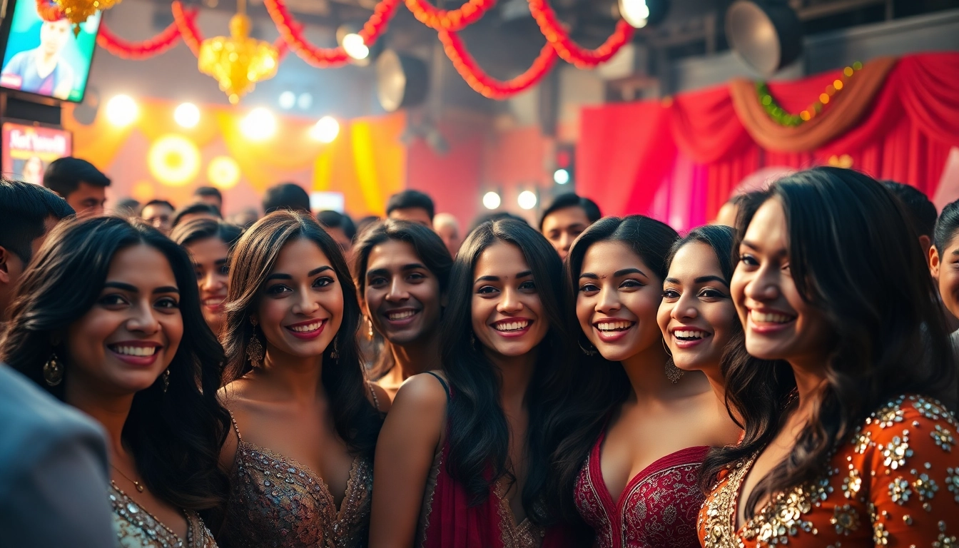 Showcase Bollywood stars in a glamorous event at https://bollywoodcelebnetworth.in, capturing their elegance and joy.