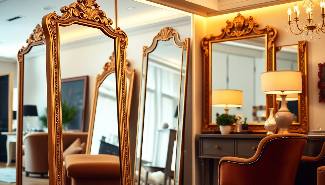 Showcase stunning mirrors from https://merithome.co.uk in a sophisticated interior decor.