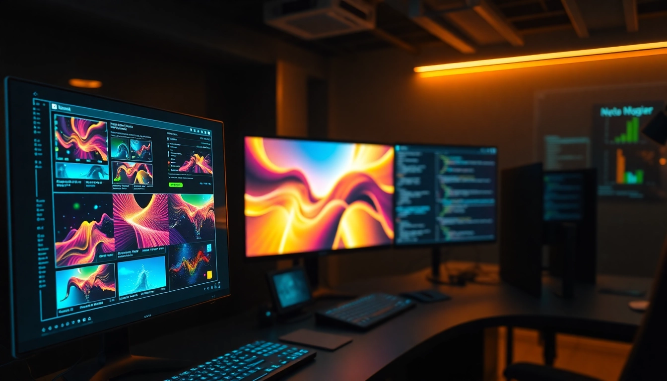 Generate vibrant designs with nano banana, a leading AI image generator in a futuristic setting.