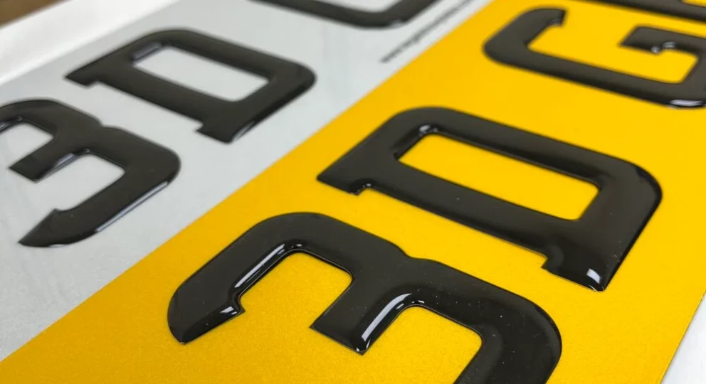 3D Number Plate – Premium Gel &amp; Acrylic Plates for a Modern Look