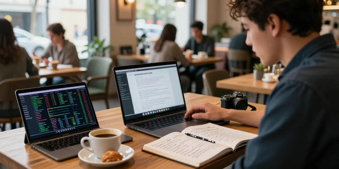 Start cloud mining today with innovative blockchain research in a café, showcasing cryptocurrency study and technology.