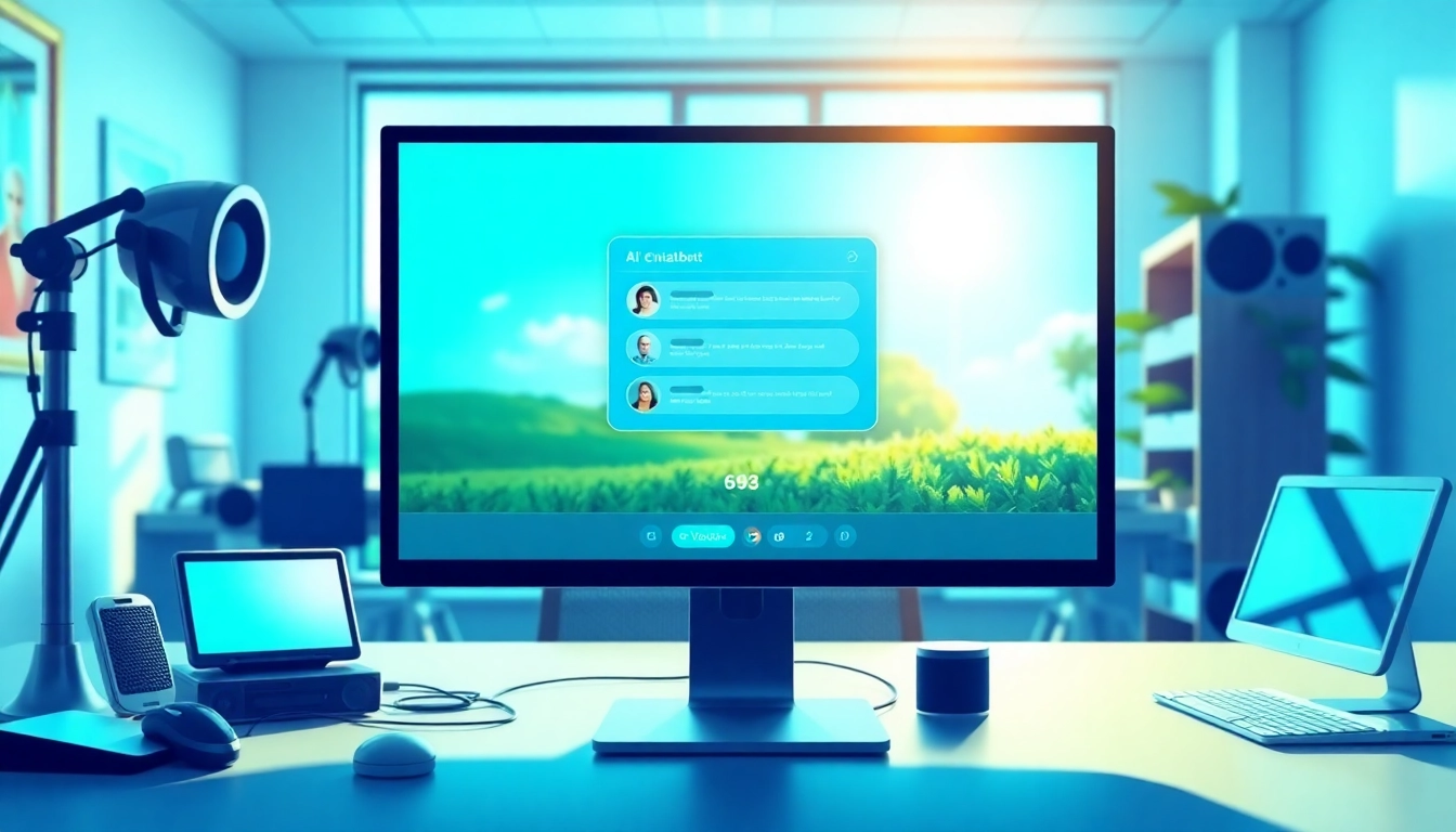 Showcasing a chatgpt free alternative in a professional AI chatbot setting, highlighting its innovative interface.