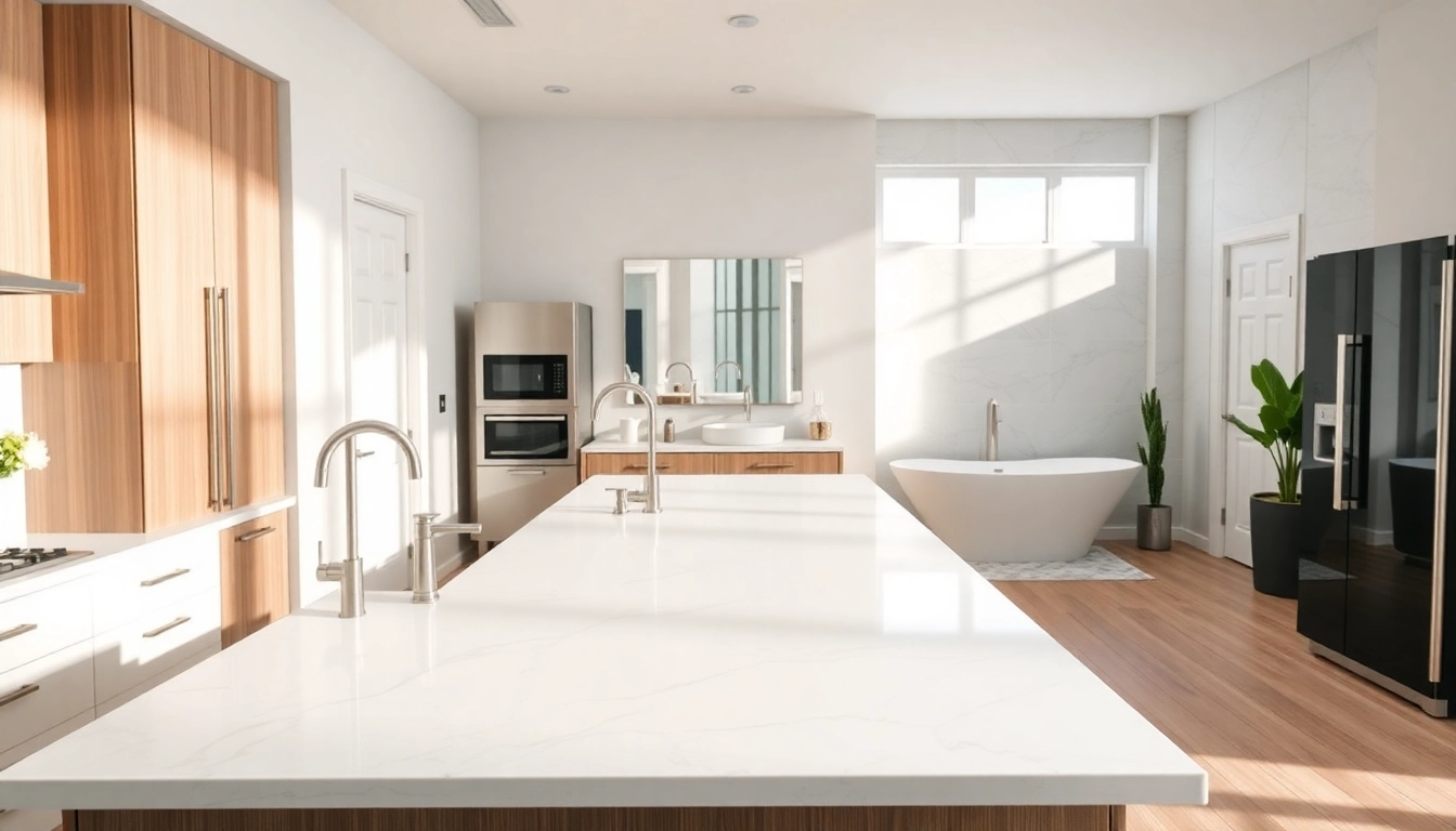 Explore innovative bathroom and kitchen remodeling ideas featuring modern fixtures and elegant design.