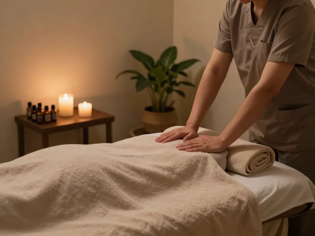 Experience the best 병점출장마사지 in a tranquil therapy room, where soothing ambiance meets expert care.