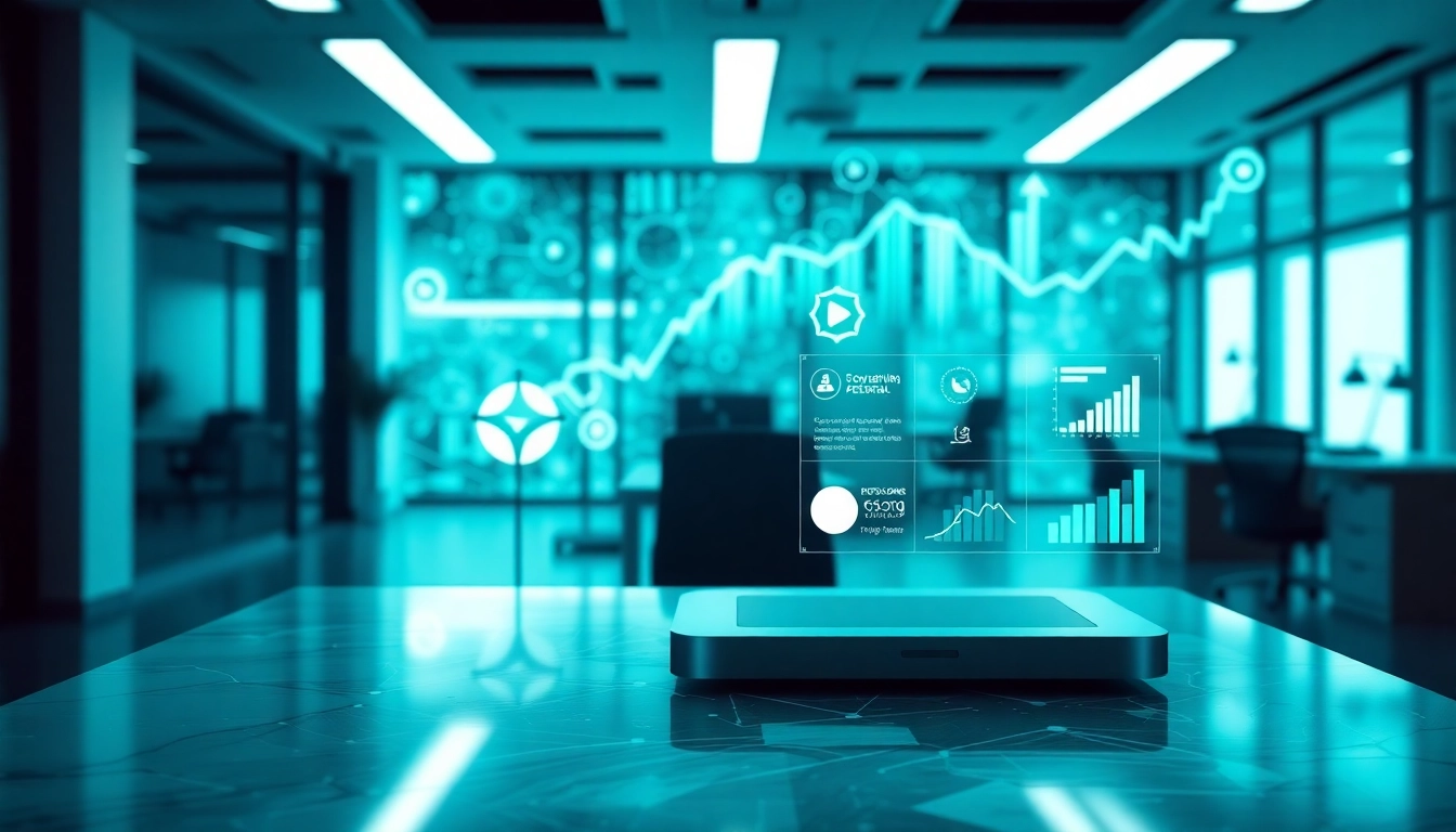 Engaging interface of Rocktoken.com showcasing cryptocurrency features in a modern digital setting.