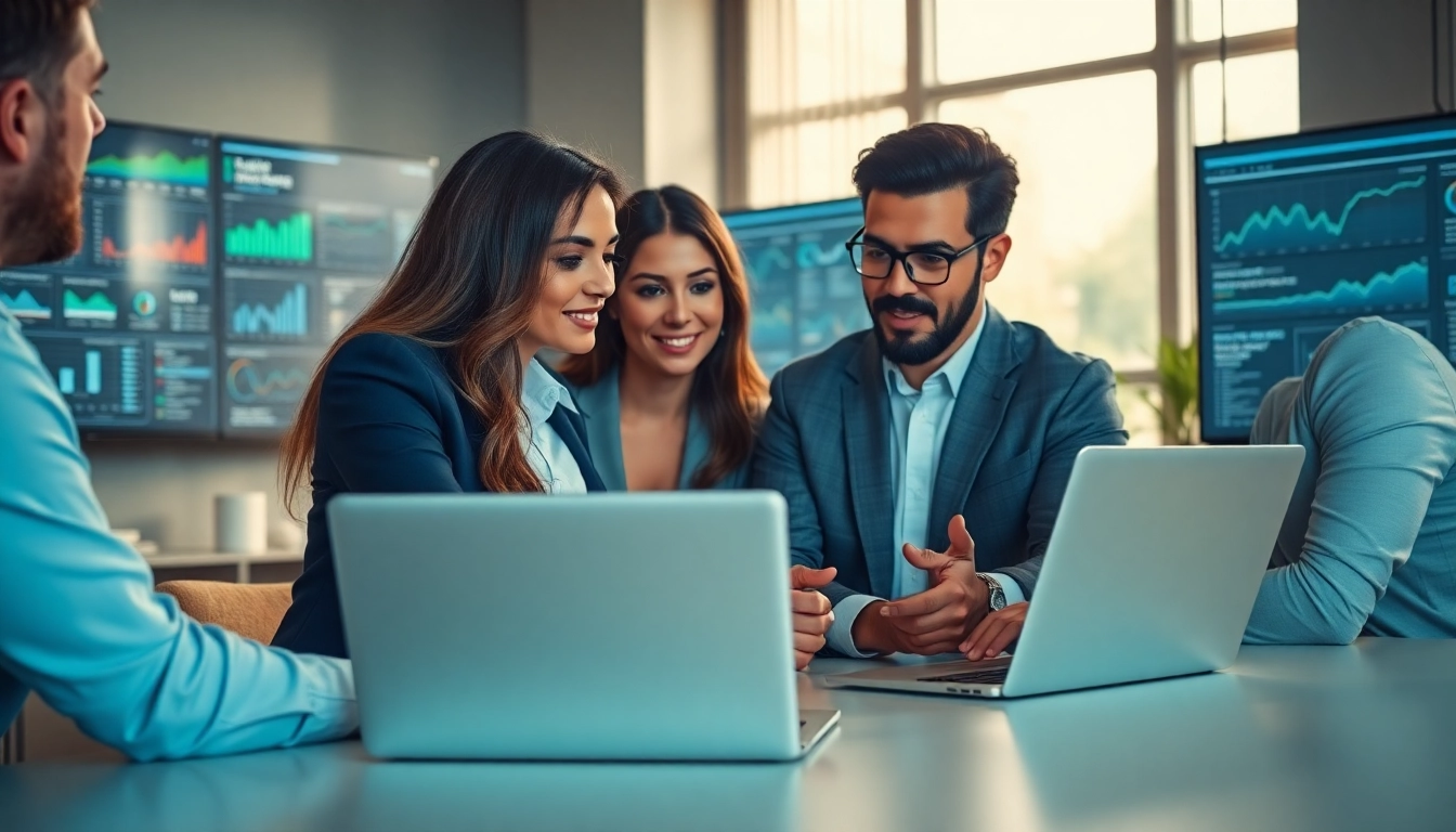 Find competitor customer list while a team collaborates on customer data analysis in a modern office.