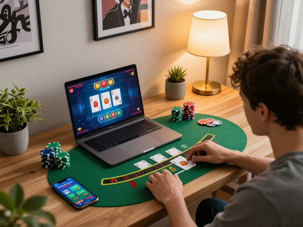 Engage in online casinos Canada from the comfort of your home with a live blackjack game setup.