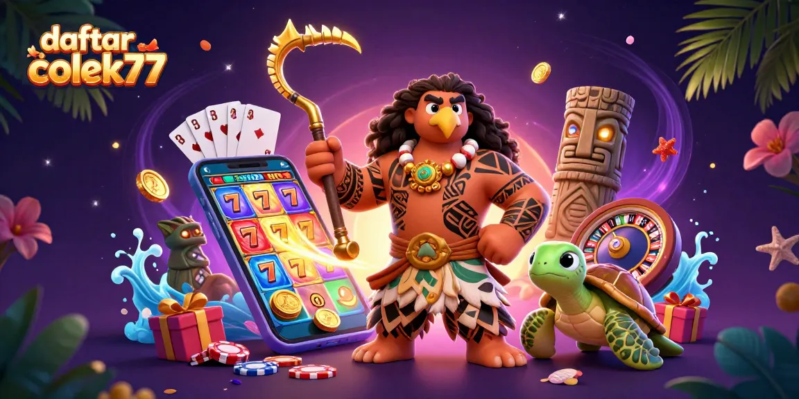 Spin for wins at daftar colek77 with a vibrant slot game scene featuring thrilling golden coins and winning symbols.