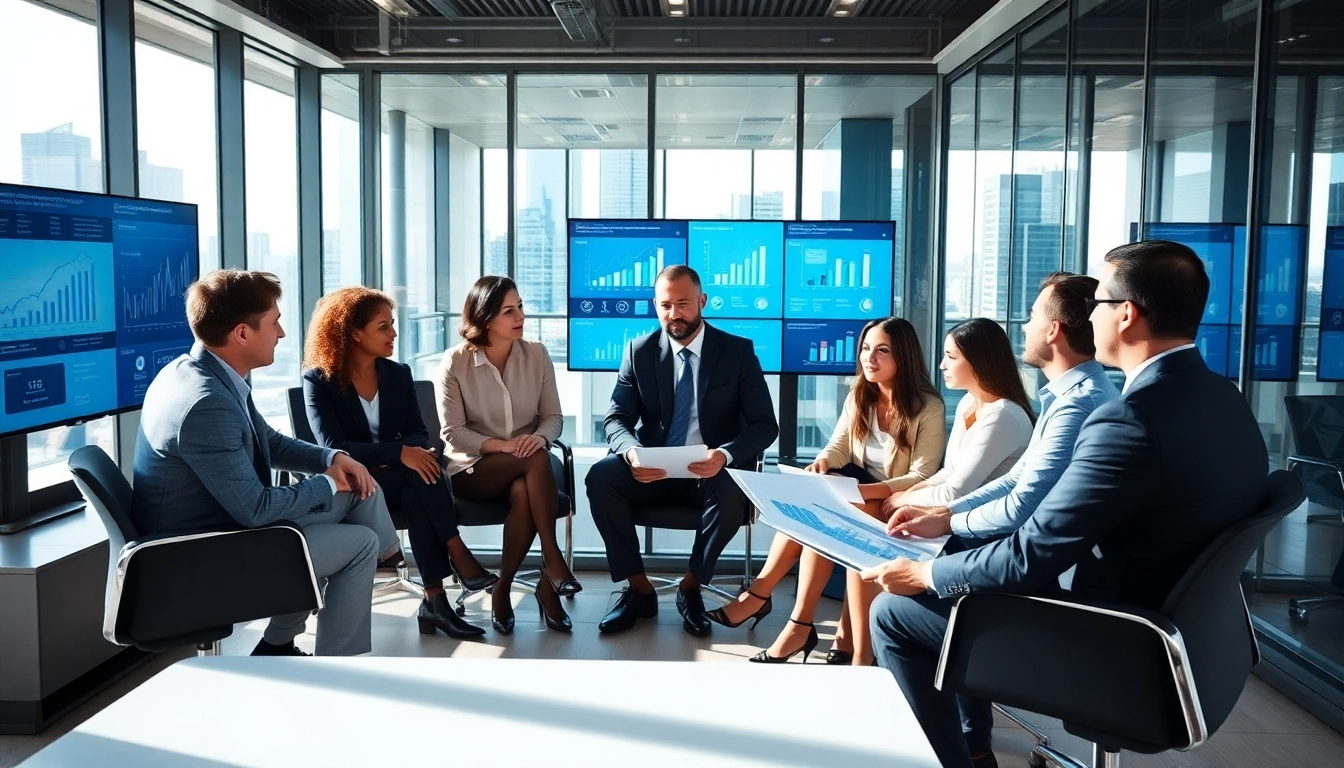 Collaborative moment with Quickplus Business Consultants in a bright, modern office, showcasing teamwork.
