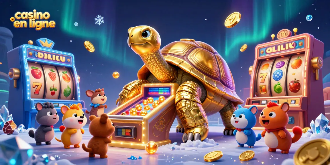 Exploitez les meilleures options de casino en ligne avec une tortue et des machines à sous vibrantes.