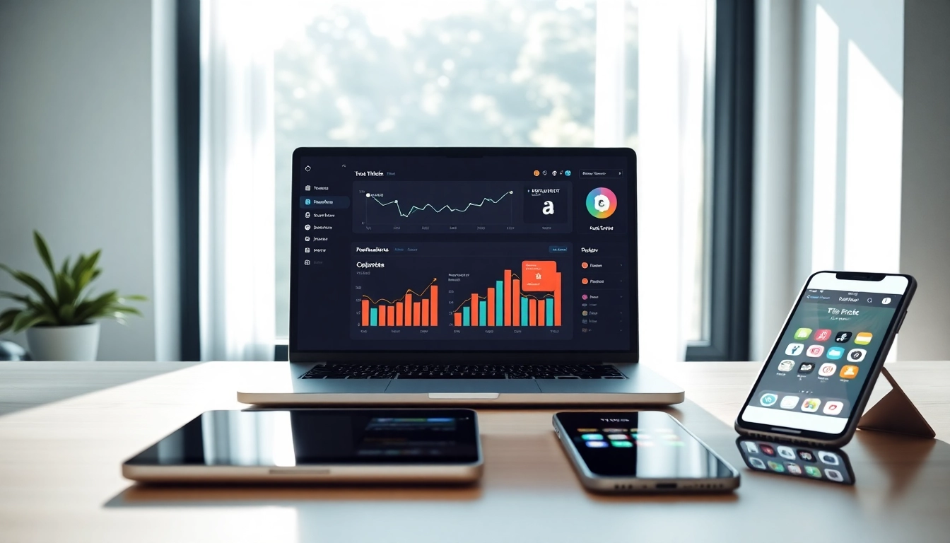 Boost your strategy with an engaging TikTok SMM panel interface on a modern desk.
