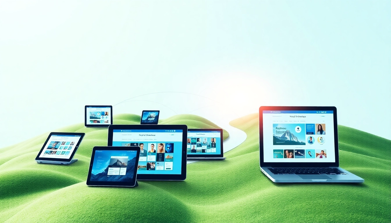 Showcasing diverse Website Alternative options on modern devices highlighting digital solutions.