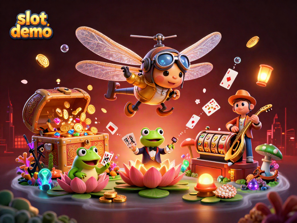 Experience a thrilling slot demo with vibrant characters and captivating casino elements.