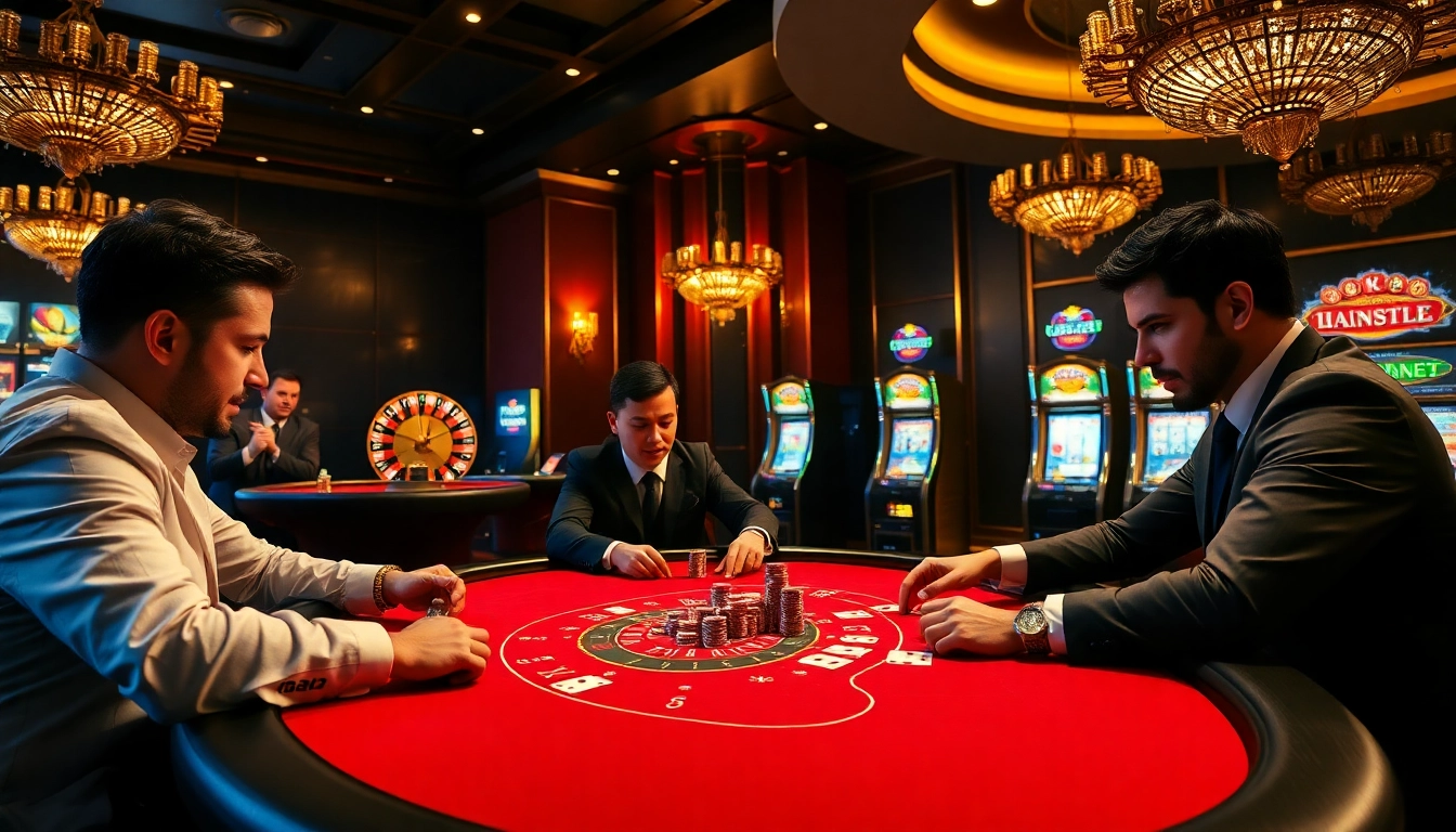 Rejoignez l'action à une table de poker de luxe dans un meilleur casino en ligne, où l'excitation rencontre l'élégance.