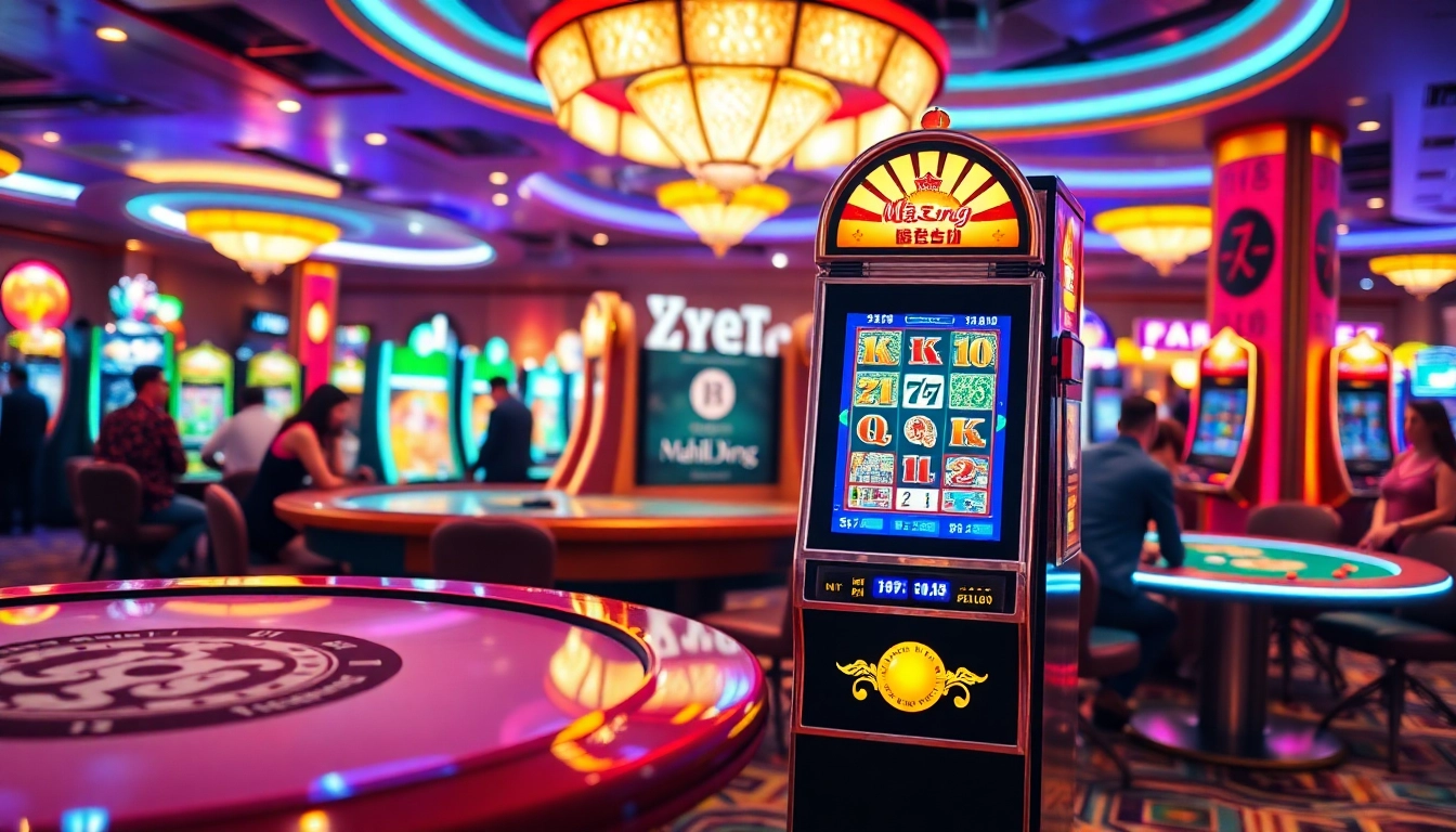 Menghadirkan slot demo mahjong yang memikat dalam suasana kasino yang penuh kebahagiaan.