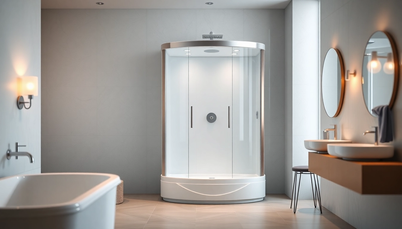Découvrez la cabine de douche sirhona, élégante et moderne, idéale pour votre salle de bain.