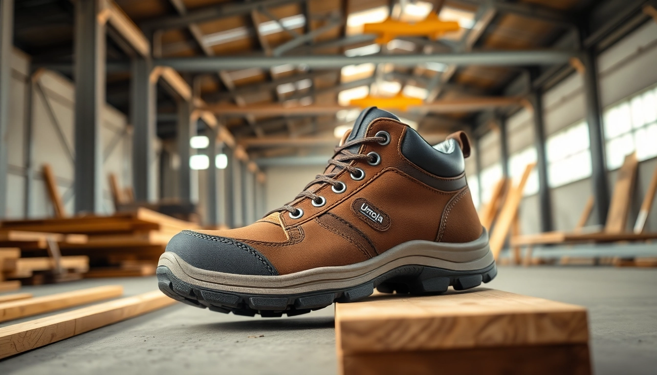 Exhibit unique Umoja ACE safety shoes Nairobi designed for durability in challenging work environments.