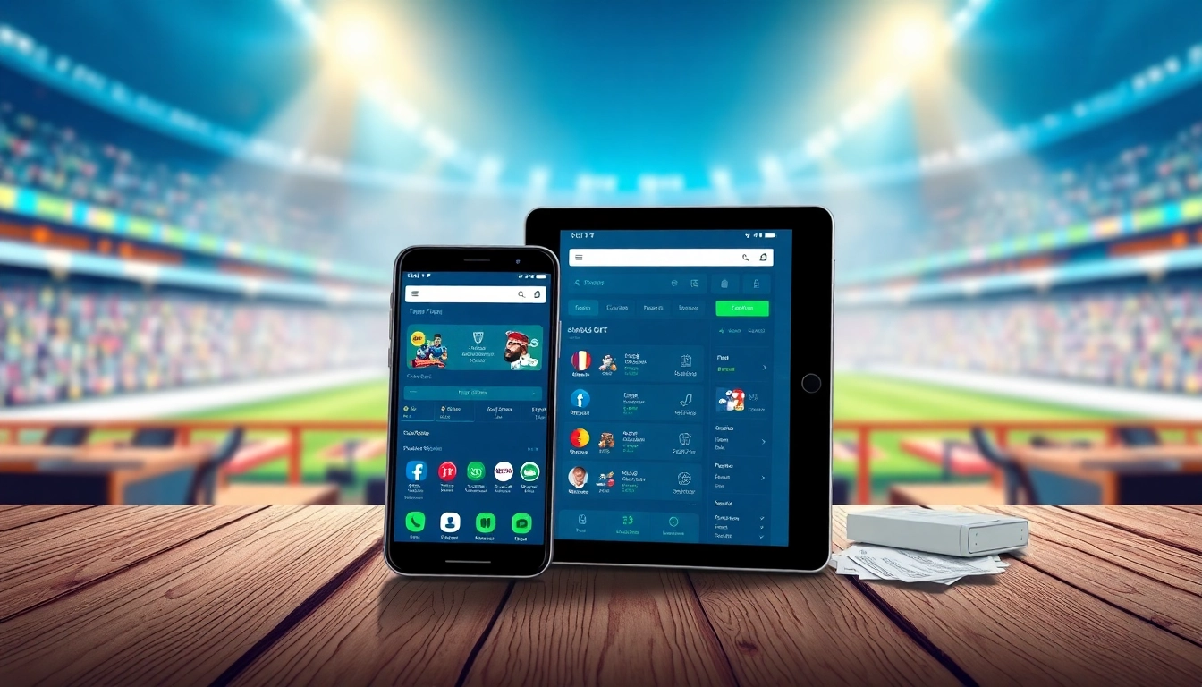 View sports betting apps India on mobile devices, highlighting unique features and betting excitement.