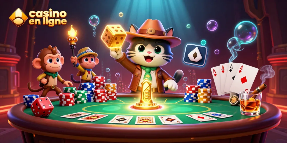 Découvrez des trésors du casino en ligne à travers cette illustration captivante.