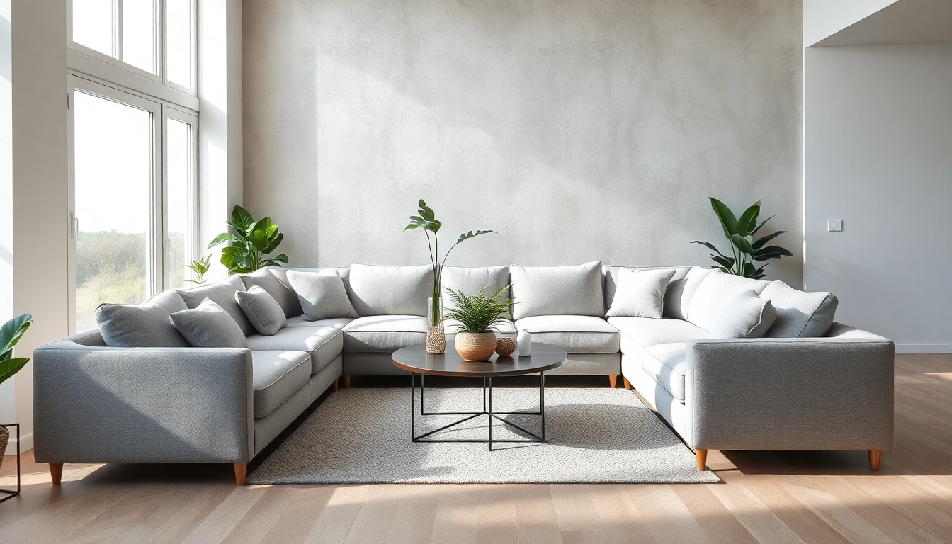 View of stylish corner sofa from https://corner-sofas.co.uk in a modern living room setup.