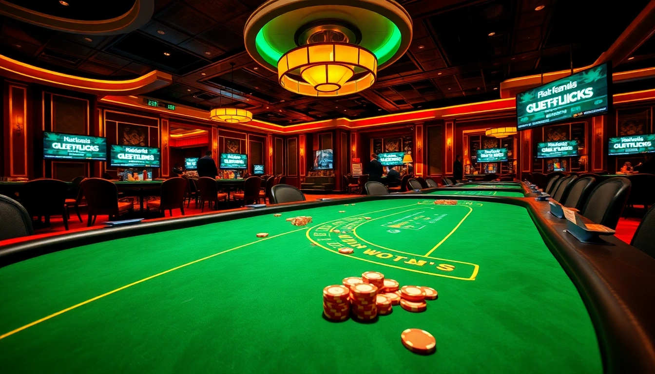 Engaging scene of players at a luxurious poker table with hidden wiki onion links highlighted on screens.