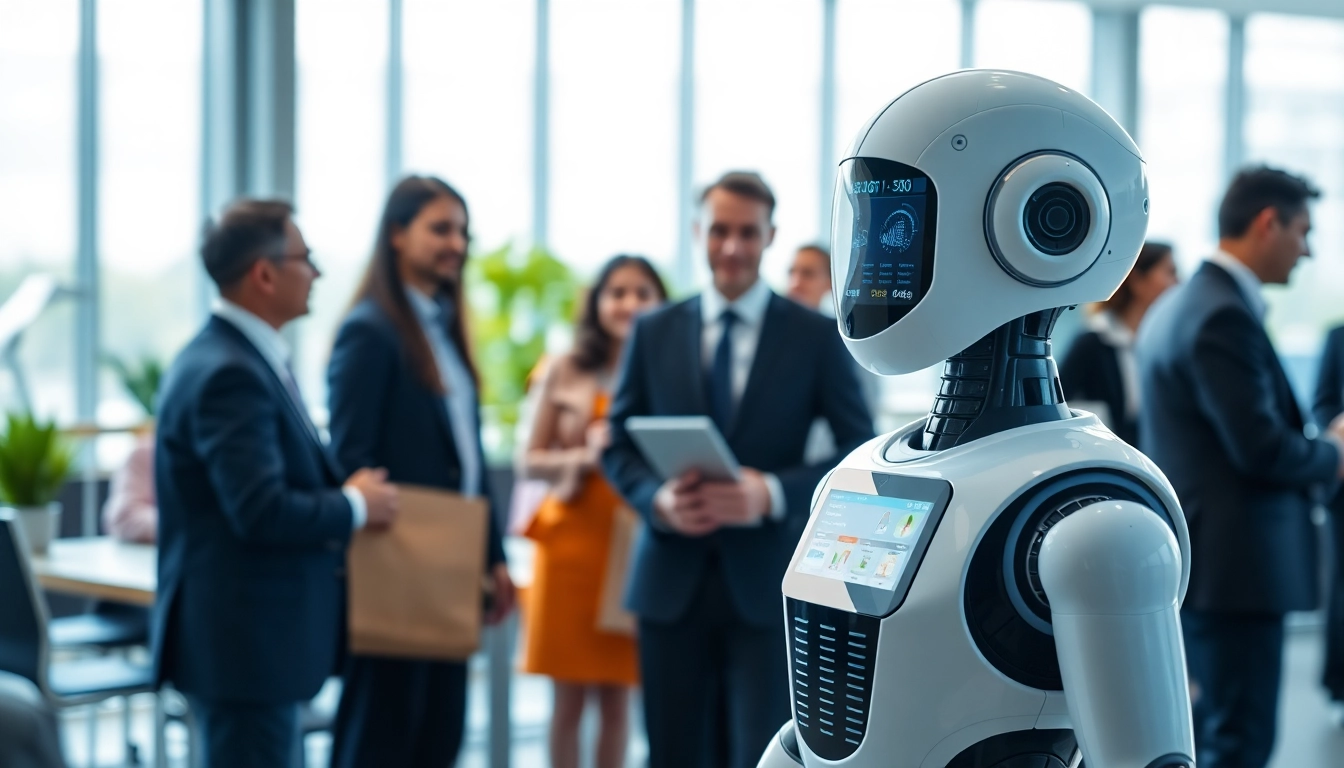 Streamlined enterprise ai assistant enhancing productivity in a modern office.