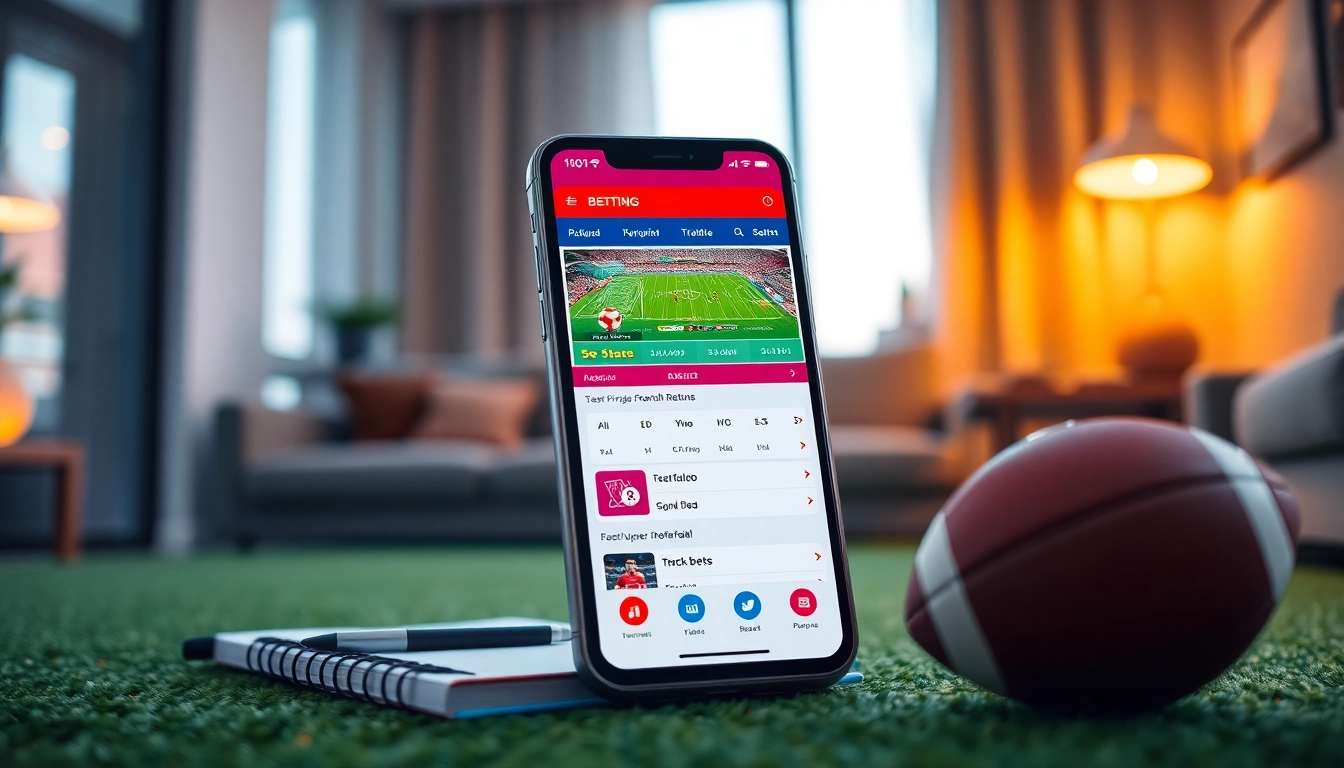 Engaging preview of best sports betting apps in India featuring vibrant betting interface.