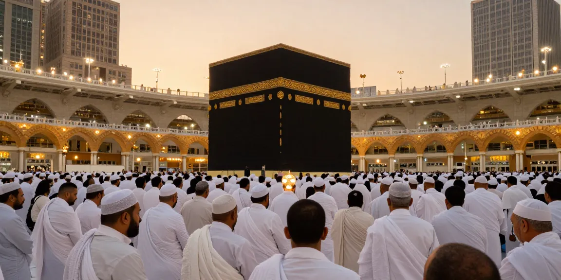 Umroh Full Ramadhan travel experience at the Holy Kaaba, a must-visit destination for seekers of spiritual journeys.