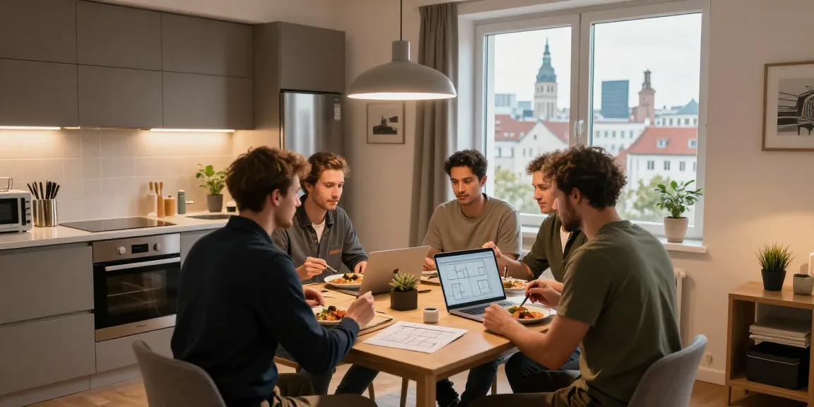 Monteurzimmer mieten Hannover: Gemütliches Ambiente für Arbeiter mit moderner Ausstattung und Stadtblick.