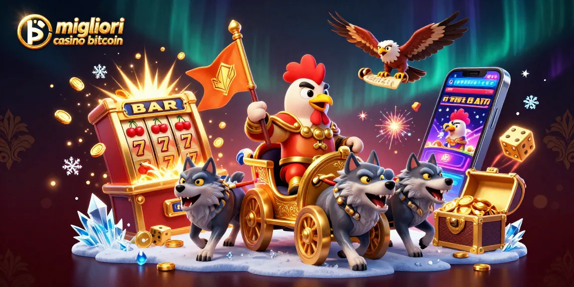 I migliori casino bitcoin in un'illustrazione 3D coinvolgente con jackpot esplosivo e simboli da gioco dinamici