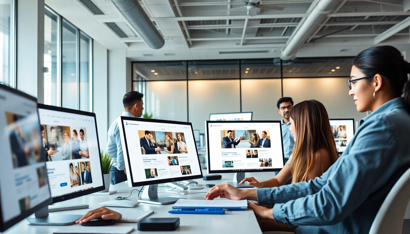 Professional website design team collaborating on digital projects, showcasing design creativity for Thiết kế website.