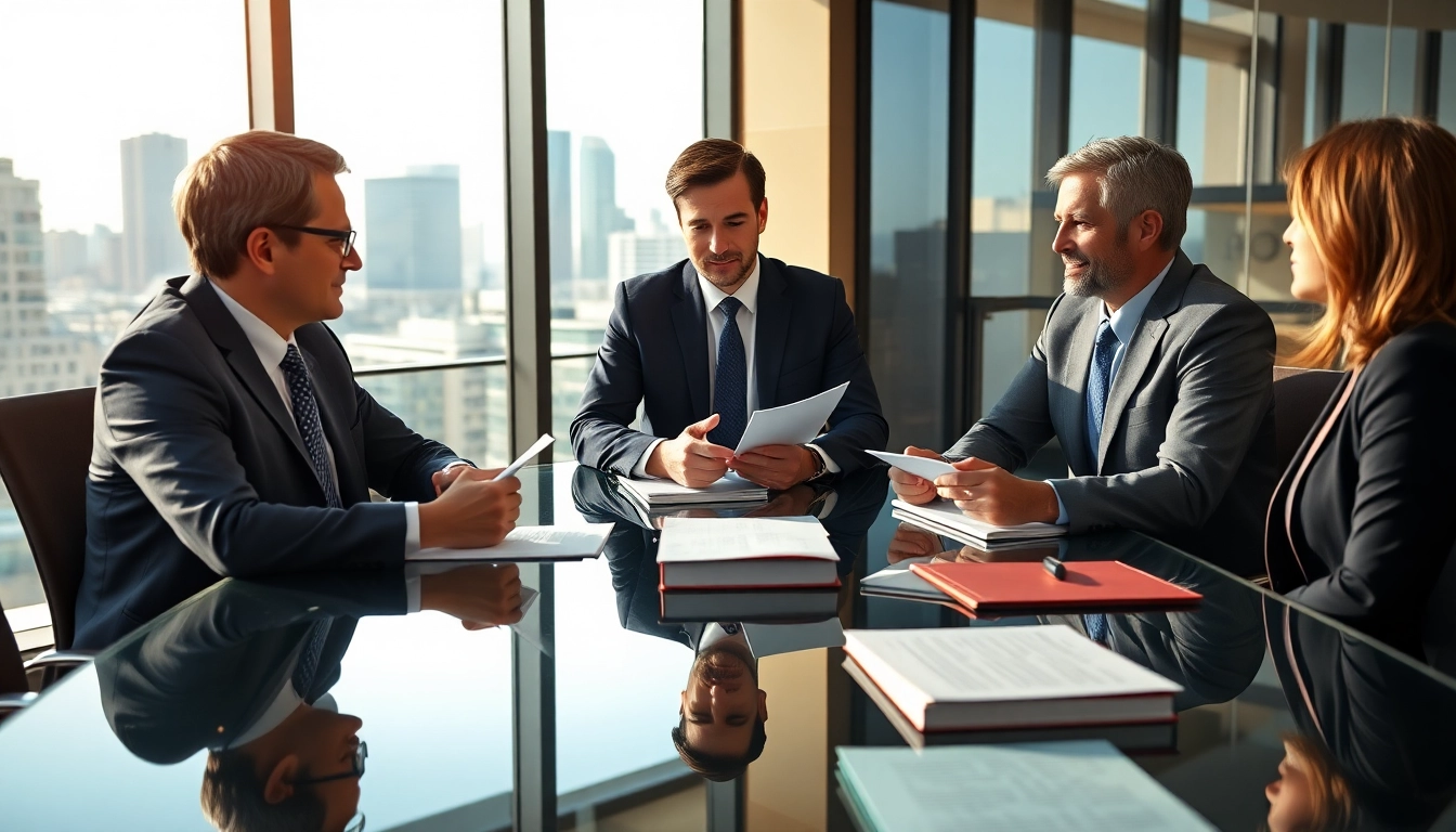 Attorneys collaborate on a case strategy in the professional setting of https://www.expertlawattorneys.com.