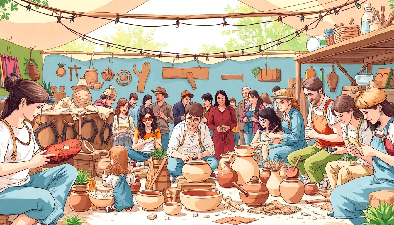 Niche hobbies displayed through diverse individuals engaging in unique activities.