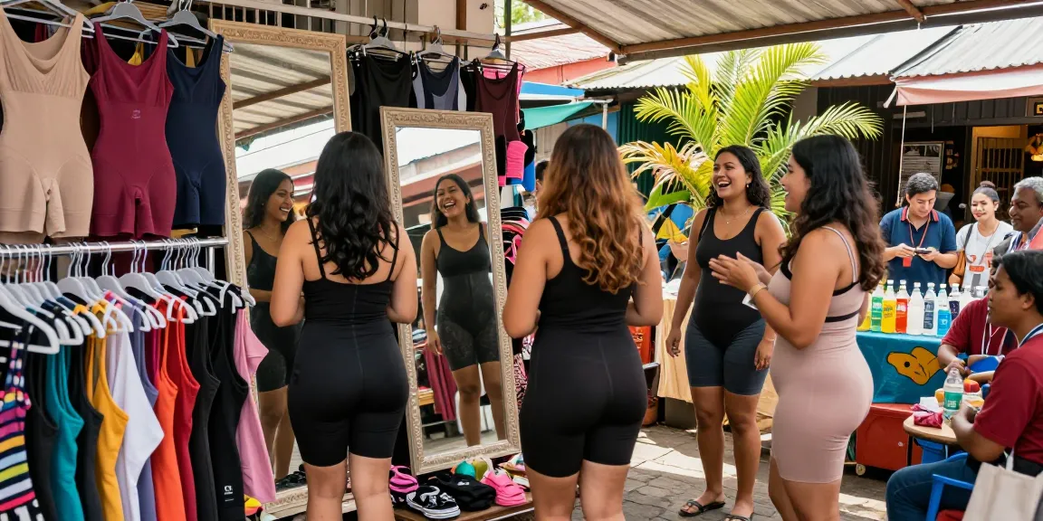 Pengunjung mencoba Colombian Shapewear Galess di pasar Indonesia, menemukan gaya di https://colombianshapeweargaless.com.
