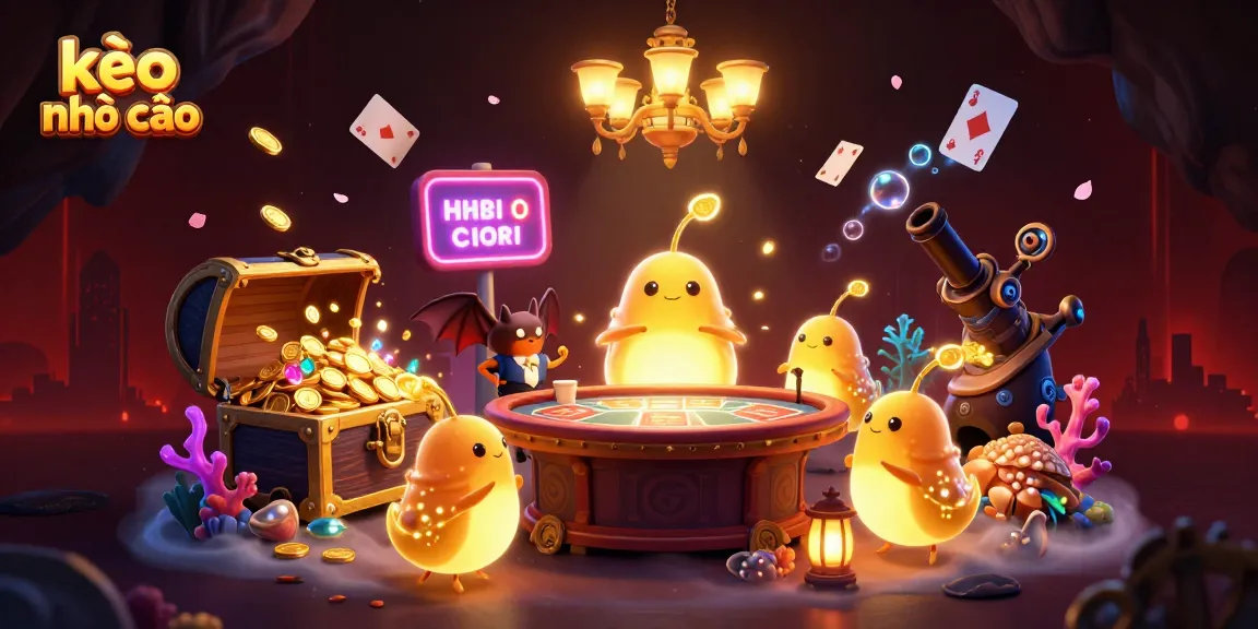 Experience the excitement of kèo nhà cái in a vibrant casino atmosphere lit by glowworms.