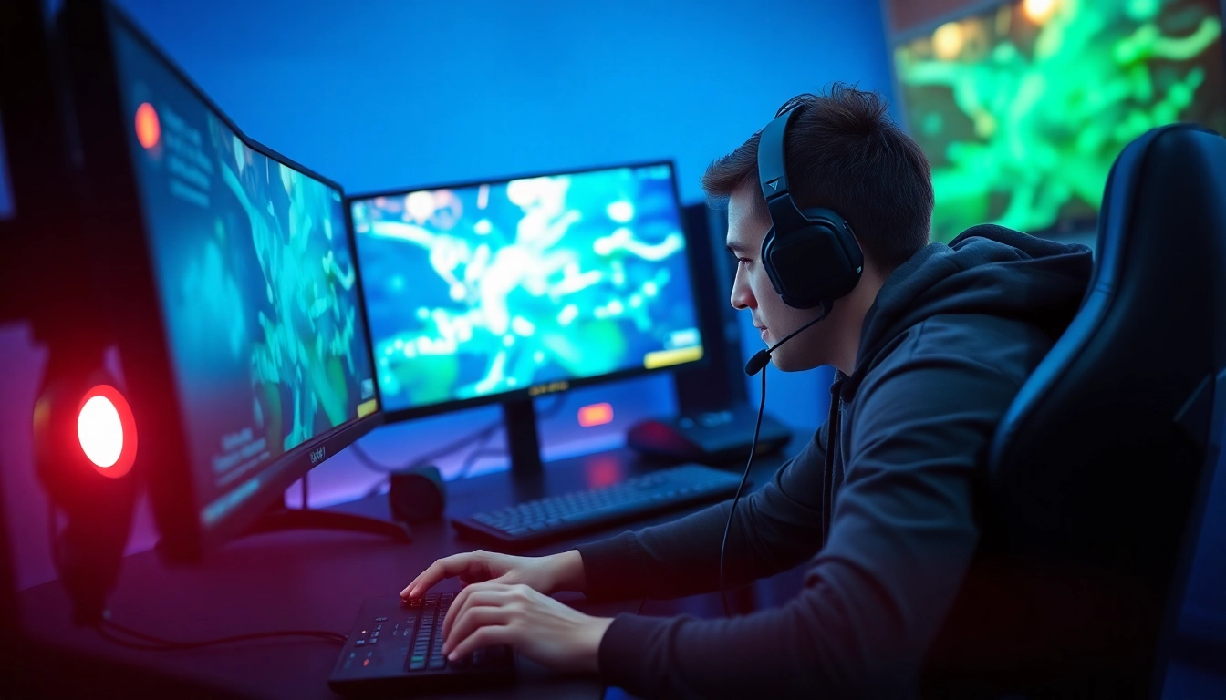 Engaging gamer scene at https://www.mas4games.com reflecting high-energy gaming moments.