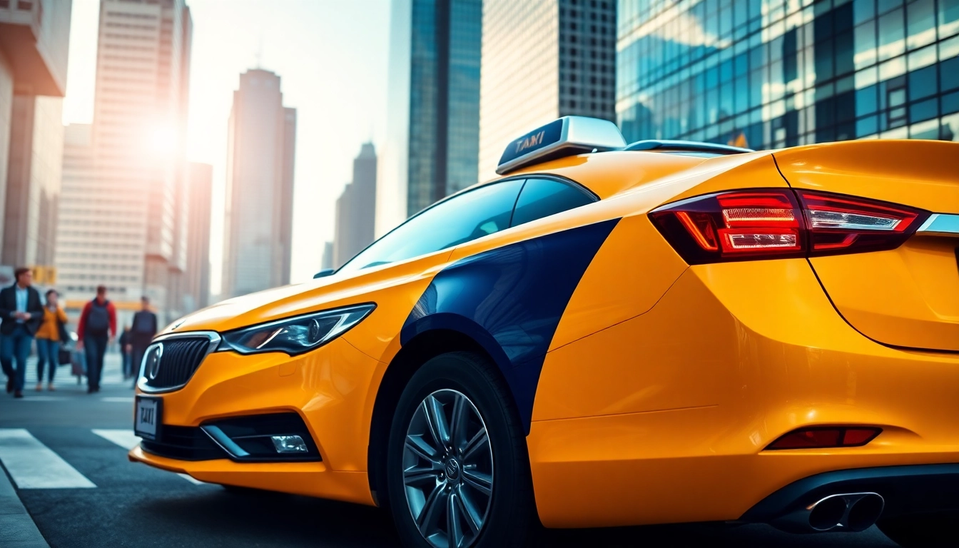 Experience seamless LONG DISTANCE TAXI TRANSFERS in a modern urban setting.