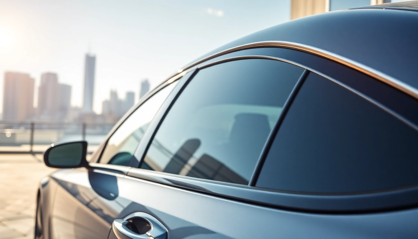Showcase of window tint near me on a stylish car, highlighting clarity and premium service.