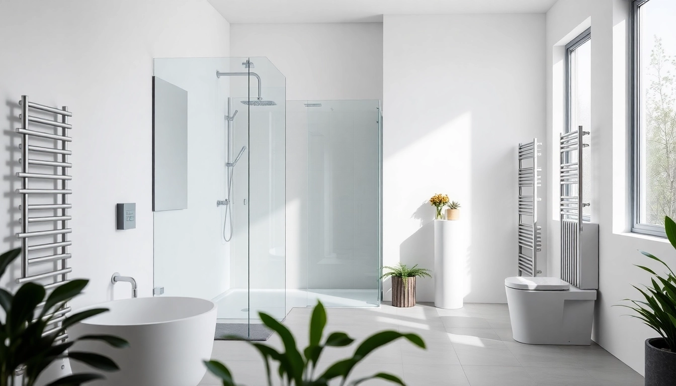Gestalte dein Badezimmer mit sonni sanitär hochwertigen Duschwänden und eleganten Heizkörpern.