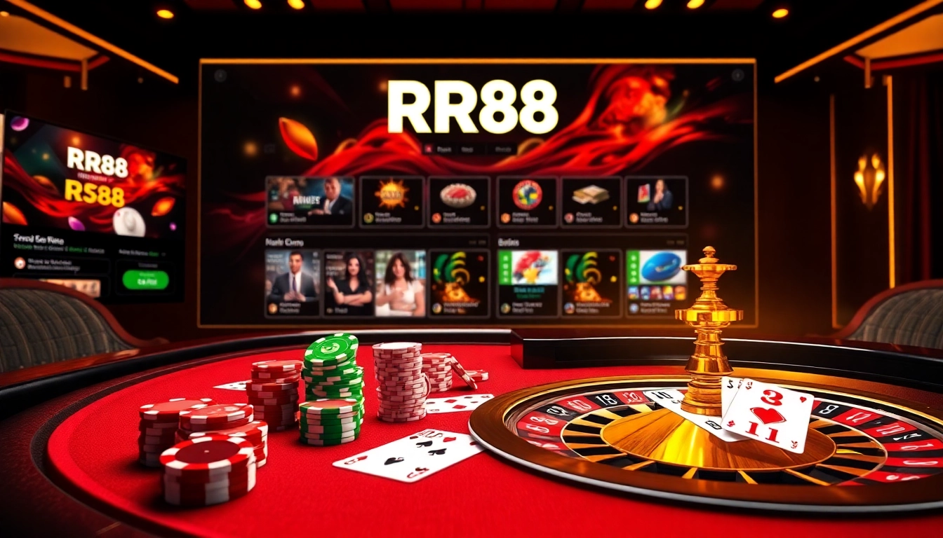 Experience exciting gameplay at RR88 with vibrant casino tables and engaging online interfaces.