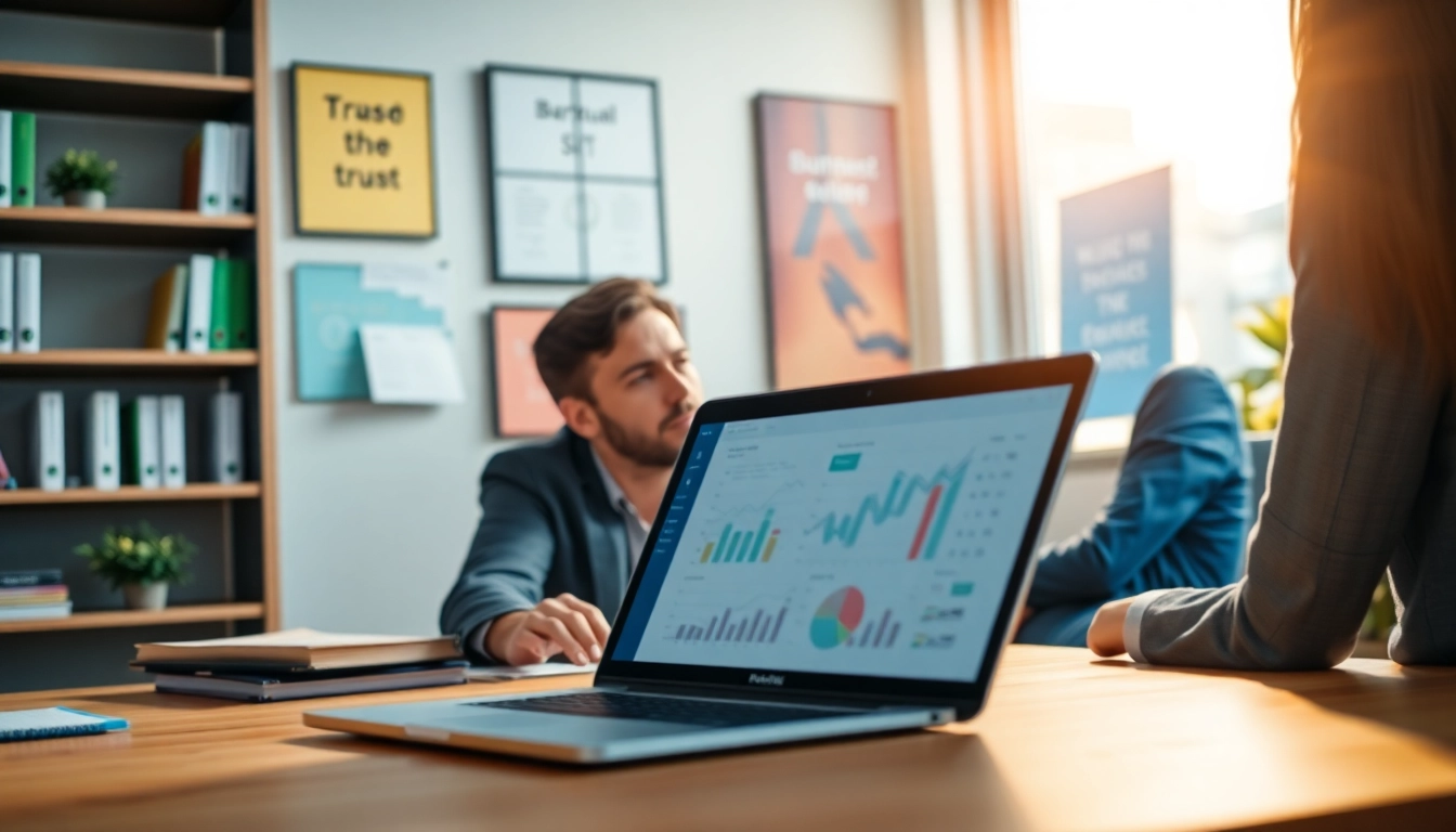 Engage with a local business coach near me in a modern office environment enhancing productivity.