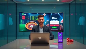 Painel de apostas ao vivo 79king com branding de cassino seguro e probabilidades em tempo real.