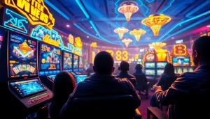 Exciting MV88 game interactive gaming interface with vibrant graphics and cryptocurrency icons.