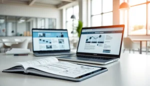 Enhancing user experience with https://fhpts.com in a modern workspace showcasing web design tools and creative layouts.