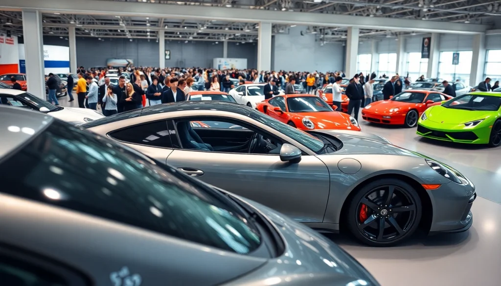 Admiring sleek cars at an exciting Auto Cars Show, showcasing diverse vehicle designs.