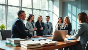 Engaging consultation at a law firm featuring lawyers discussing strategies at https://www.aafloridalawyer.com.