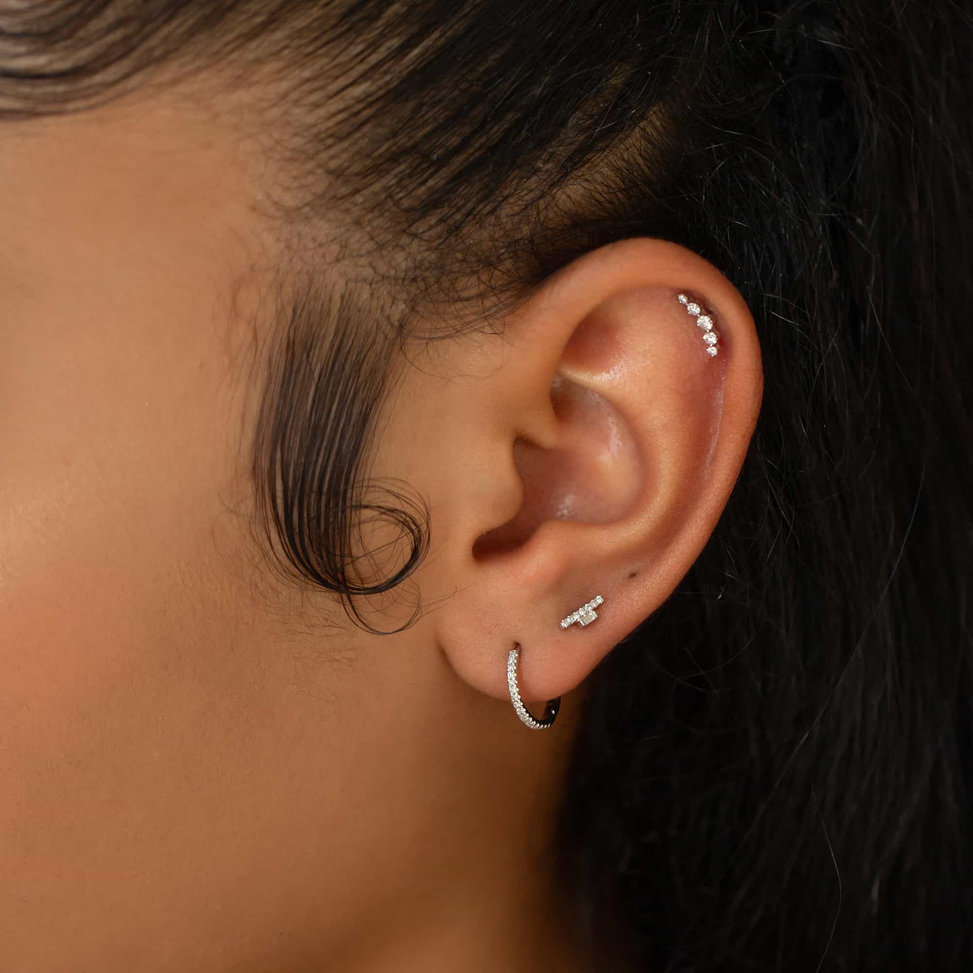 Diamond Cartilage Hoop – Subtle Sparkle: The Diamond Cartilage Hoop That Elevates Your Everyday Style