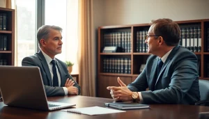 Engaging attorney consultation at https://www.agslawfirm.com, showcasing a warm and professional atmosphere.